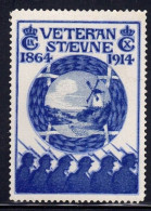 Denmark Cinderella / Poster Stamp - VETERAN ST / EVNE 1864 - 1914 Reunion Stamp - Emisiones Locales