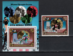 North Korea 1980 Olympic Games Lake Placid Stamp + S/s MNH - Winter 1980: Lake Placid