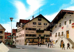 72875746 Reutte Tirol Ortsmotiv Mit Hotel Gemeindehaus Reutte - Altri & Non Classificati