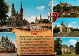 72875691 Fulda Platz Kirche Schloss Stadtmauer Fachwerkhaus Geschichte Fulda - Fulda