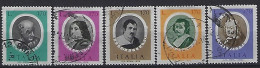 Italy 1976  Kunstlerportrats  (o) Mi.1549-1553 - 1971-80: Oblitérés