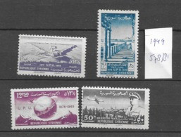 1949 MNH Syria Mi 578-81 Postfris - UPU (Wereldpostunie)