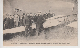 CPA Arrivée De Blériot à Douvres Après La Traversée Du Détroit, 25 Juillet 1909 (très Belle Animation) - Aviatori