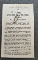 PHILOMENA DE BACKER ° MOORSEL 1896 + 1946 / PIETER-JOZEF PISSOORT - Devotieprenten