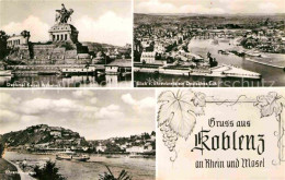 72875183 Koblenz Rhein Denkmal Kaiser Wilhelm I Deutsches Eck Festung Ehrenbreit - Koblenz