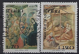 Italy 1976  Weihnachten  (o) Mi.1555-1556 - 1971-80: Afgestempeld