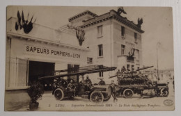 69 Rhone Lyon  Cachet Exposition International 1914 Le Poste Des Sapeurs Pompiers - Autres & Non Classés