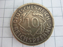 Germany 10 Reichspfennig 1929 A - 10 Rentenpfennig & 10 Reichspfennig