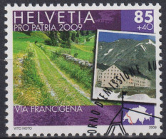 2009 Schweiz Pro Patria, Kulturwege Der Schweiz, Via Francigena ⵙ Zum:CH B304, Mi:CH 2108, Yt:CH 2027 - Used Stamps