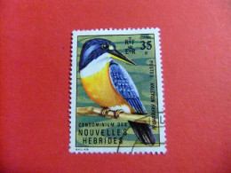 55 NOUVELLES HEBRIDES 1972 / MARTIN PESCADOR / YVERT 335 FU - Used Stamps