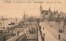AK Antwerpen - Le Débarcadère Et Le Steen - Feldpost Etappen-Train-Eskadron 4 XII. A.K. - 1916 (69392) - Antwerpen