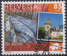 2009 Schweiz Pro Patria, Kulturwege Der Schweiz, Via Salina ⵙ Zum:CH B305, Mi:CH 2109, Yt:CH 2028 - Gebraucht