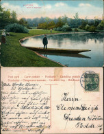 Ansichtskarte Leipzig König Albert Park (Albertpark) - Boot 1907 - Leipzig