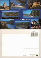 Ansichtskarte  Rhein (Fluss) Mehrbildkarte Mit Sehenswürdigkeiten 1990 - Unclassified