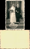 Foto  Hochzeit - Braut Und Bräutigam Lange Schleppe 1934 Privatfoto - Matrimonios