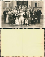 Ansichtskarte  Hochzeit - Gruppenfoto Vor Dem Standesamt 1930 - Marriages