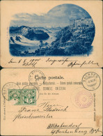 Ansichtskarte Neuhausen Am Rheinfall Rheinfall Und Hotel Schweizerhof 1900 - Other & Unclassified