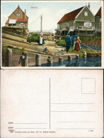 Marken-Waterland Insel Marken Beim Heu Machen Tracht Typen Holland 1916 - Marken