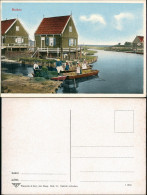Postkaart Marken-Waterland Insel Marken Heuernte - Boote Häuser 1916 - Marken