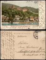 Ansichtskarte Heidelberg Stadt, Flussbadeanstalt 1908 - Heidelberg