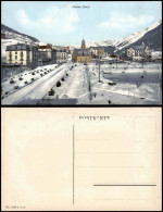 Ansichtskarte Davos Davos Dorf Im Winter 1912 - Andere & Zonder Classificatie