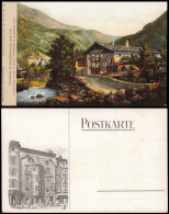 Cartoline St. Leonhard In Passeier Sandhof Südtirol 1912  Rückseitig Geschäft - Sonstige & Ohne Zuordnung