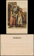 Die Kellnerin Wie Sie Abschied Nahm. Künstlerkarte: Gemälde / Kunstwerke 1908 - Malerei & Gemälde