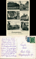 Ansichtskarte Spangenberg Mehrbild: Brunnen, Fachwerkhäuser 1954 - Autres & Non Classés