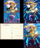 Walt Disney - Zeichentrick Aladin Künstlerkarte 1992 Silber-Effekt - Sonstige & Ohne Zuordnung