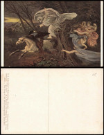 Ansichtskarte  Künstlerkarte. M. V. Schwind: Der Erlkönig 1910 - Malerei & Gemälde