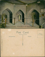 Postcard London Tower Of London Prison Room In The Beauchamp Tower 1910 - Altri & Non Classificati