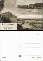 Papstdorf-Gohrisch (Sächs. Schweiz) Papststein, Ortsansicht 1986 - Gohrisch