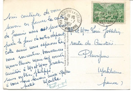 CARTE POSTALE 1952 AVEC CACHET ANDORRE LA VIEILLE - Cartas & Documentos