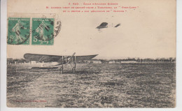 CPA Pau - Ecole D'Aviation Blériot - M. Aubrun Vient De Rendre Visite à Tissandier Au "Pont-Long" Et Il... De "Caubios" - Pau