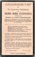 Bidprentje Zedelgem - Steenkiste Rachel Maria (1912-1934) - Andachtsbilder