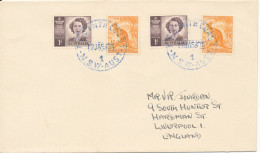 Australia Cover Sent To England T.P.O. 1 North Coast N.S.W. Aust 12-1-1953 - Storia Postale