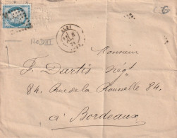 Lettre De Albi à Bordeaux LSC - 1849-1876: Classic Period