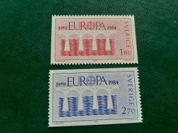 TIMBRES   SUEDE    ANNEE  1984    N  1252  /  1253     NEUFS  LUXE** - Ongebruikt