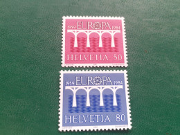 TIMBRES   SUISSE    ANNEE  1984    N  1199  /  1200     NEUFS  LUXE** - Nuovi