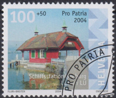 2004 Schweiz Pro Patria, Schiffstation Seeburg LU ⵙ Zum:CH B286, Mi:CH 1876, Yt:CH 1806 - Gebruikt