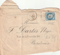 Lettre De Bergerac à Bordeaux LSC - 1849-1876: Periodo Clásico