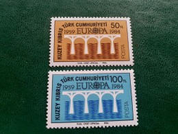 TIMBRES   TURQUIE   CHYPRE   ANNEE  1984    N  127  /  128     NEUFS  LUXE** - Nuevos