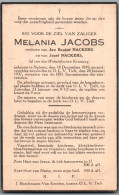 Bidprentje Zichem - Jacobs Melania (1859-1937) - Images Religieuses