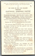 Bidprentje Zoersel - Fastré Gustavus Josephus (1873-1951) - Andachtsbilder