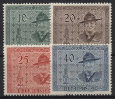 Liechtenstein 1953 Pfadfinderkonferenz: Robert Baden-Powell 315/18 Postfrisch - Ongebruikt