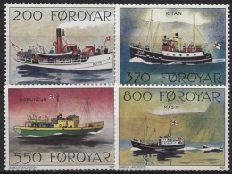 Färöer 1992 Postschiffe 227/30 Postfrisch - Féroé (Iles)