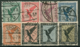 Deutsches Reich 1926 Flugpostmarken: Adler 378/84 Gestempelt - Used Stamps