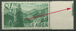 Französische Zone: Baden 1947 Mit Grüner Randmarkierung 12 Yv II Postfrisch - Baden