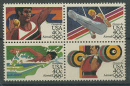 USA 1983 Olympia Sommerspiele'84 Los Angeles 1622/25 ZD Postfrisch - Nuovi