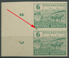 SBZ Provinz Sachsen 1945 Bodenreform Mit Plattenfehler 85 Wa ? Postfrisch - Other & Unclassified